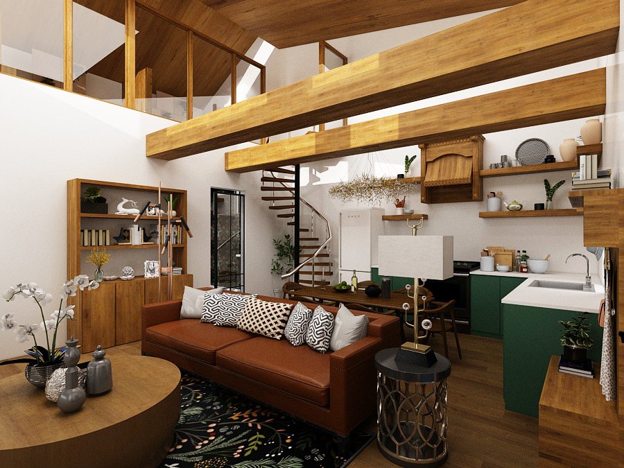 Living Room · Wall-to-Wall Windows